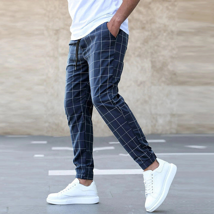 Enzo | Casual Geruite Broek