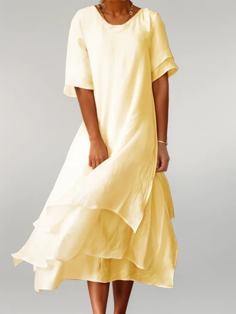 Elise | Elegante Katoenen Lange Jurk
