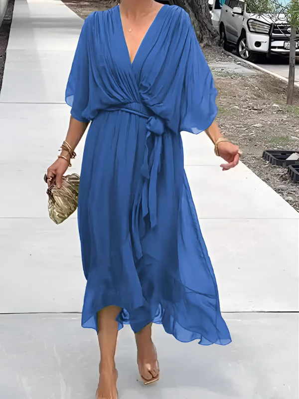 Sofie™ | Tijdloze Wrap Midi Jurk