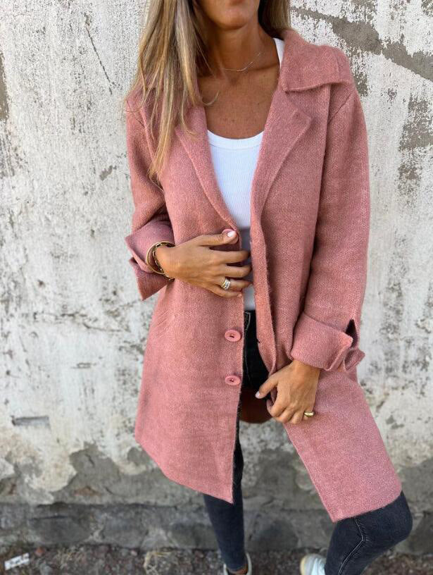 Evi- Gezellige Herfstjas met Knopen