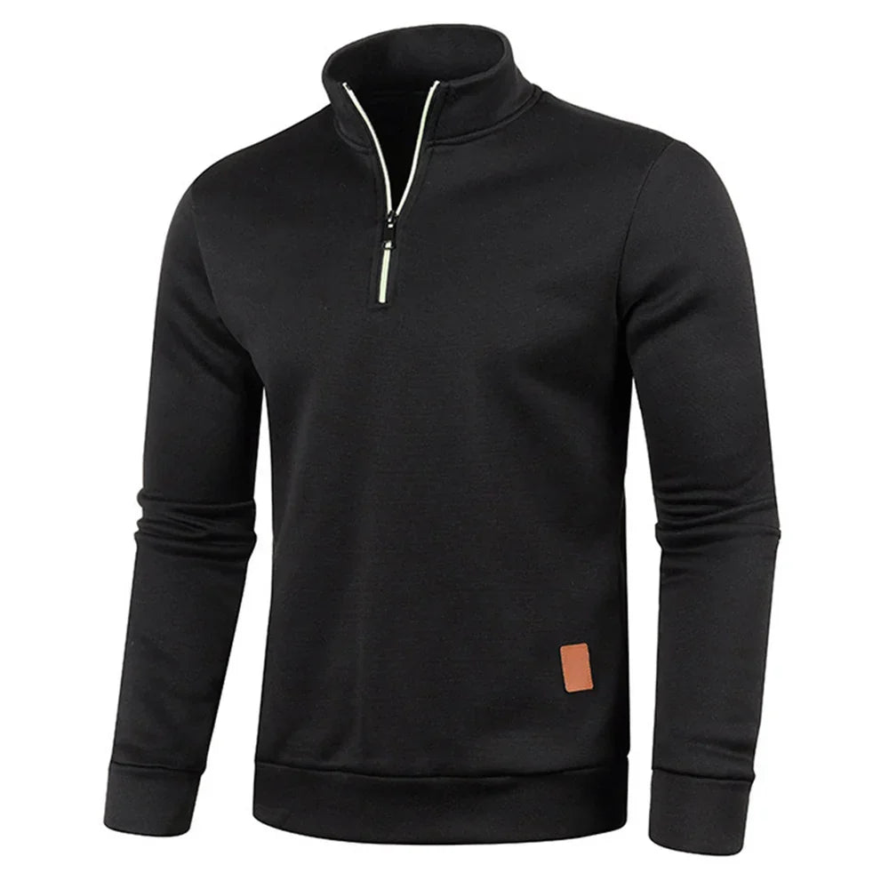 PALMER - SWEATSHIRT MET HALVE RITS