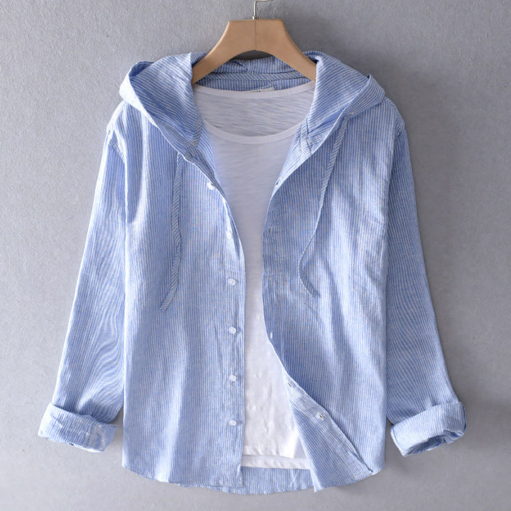 Amalia™ Lichtgewicht blouse met capuchon