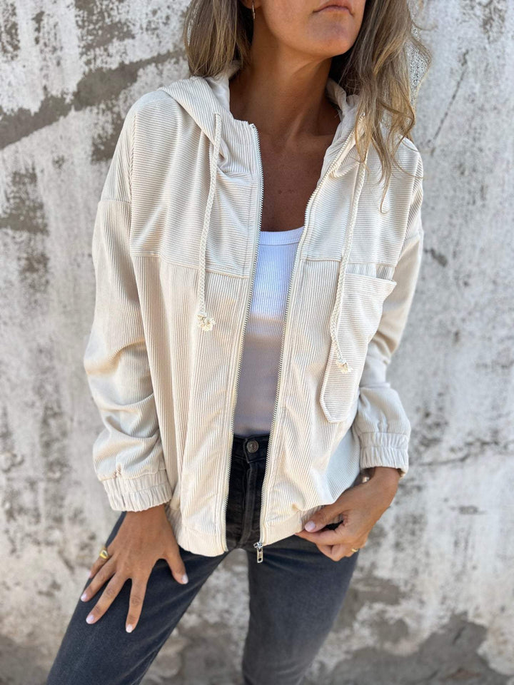 Isla | Casual jacket with hood and zipper