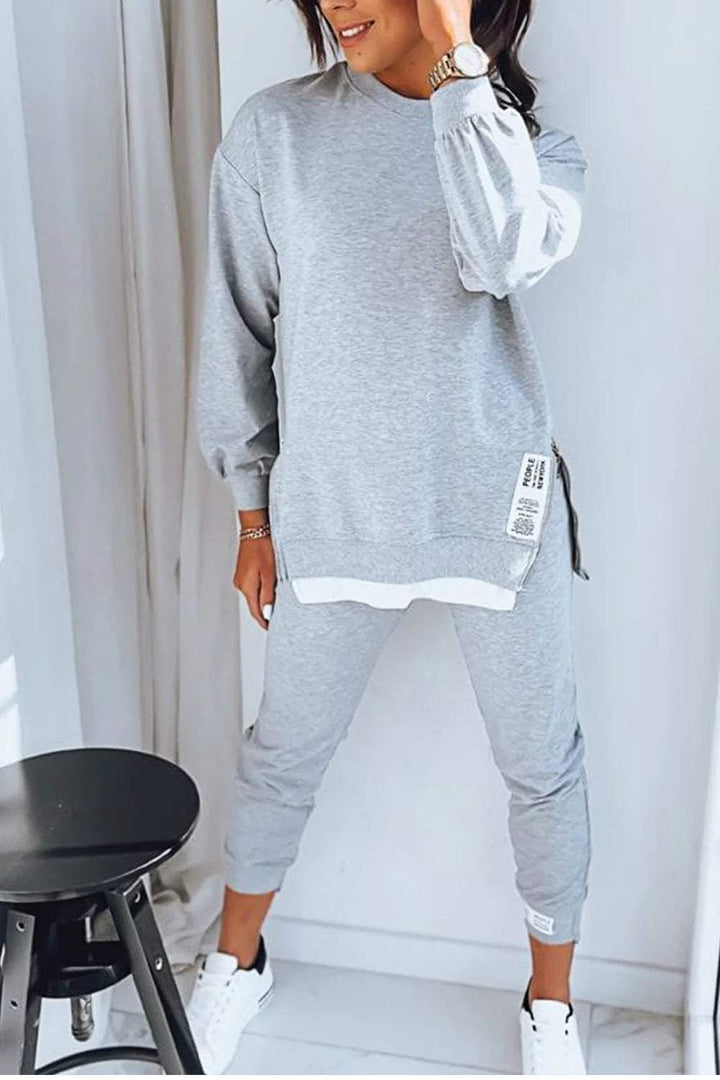 Evy - Comfortabel Sweatshirt en Broek Set voor Vrouwen
