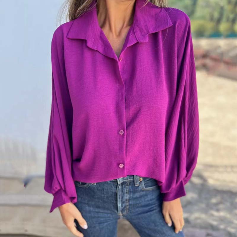 Clara | Chique blouse met fluwelen afwerking